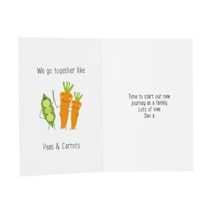 Personalised New Baby Message Card - We Go Together Like