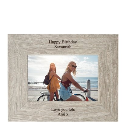 Personalised Nordic Photo Frame - Any Message