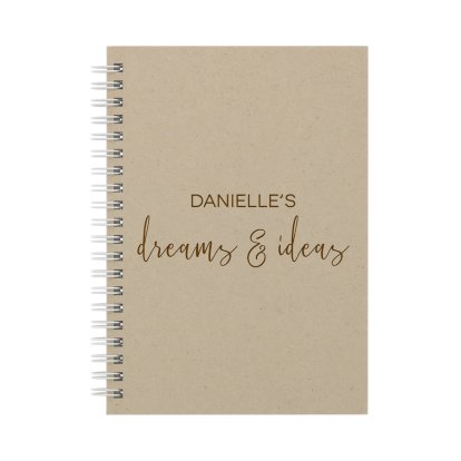 Personalised Notebook - Dreams & Ideas