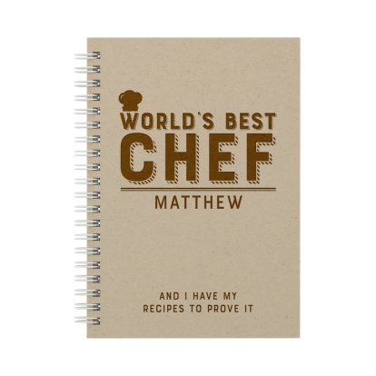 Personalised Notebook - World's Best Chef