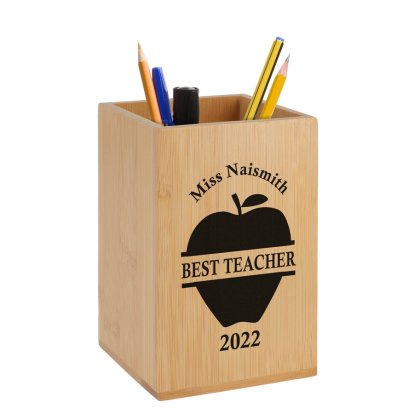Personalised Pencil Holder - Best Teacher