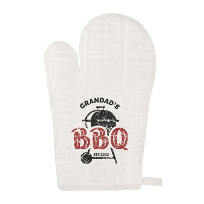 Personalised Oven Glove - BBQ King