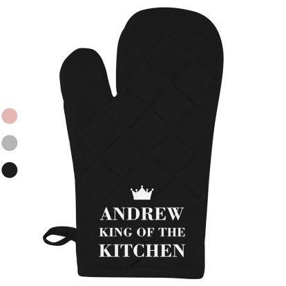 Personalised Oven Glove Mitt - King of the Kitchen