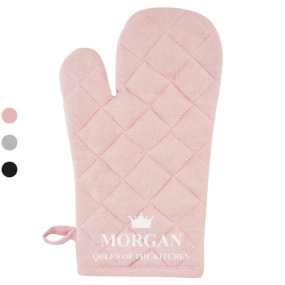 Personalised Oven Glove Mitt - Queen of the Kitchen