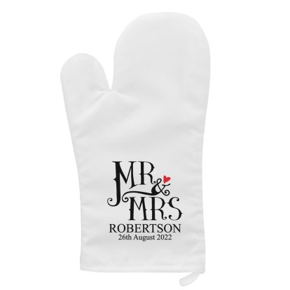 Personalised Oven Glove - Mr & Mrs
