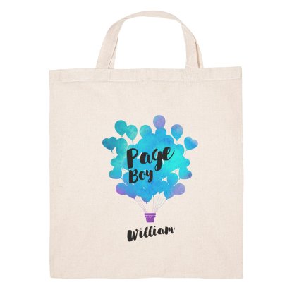 Personalised Page Boy Favour Bag