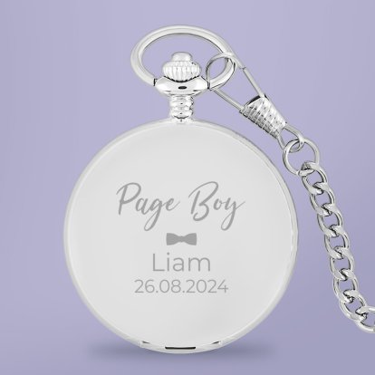 Personalised Page Boy Pocket Watch