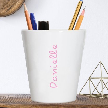 Personalised Pen & Pencil Pot for Her