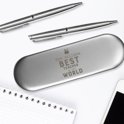Personalised Pen Set & Gift Box - Best in the World