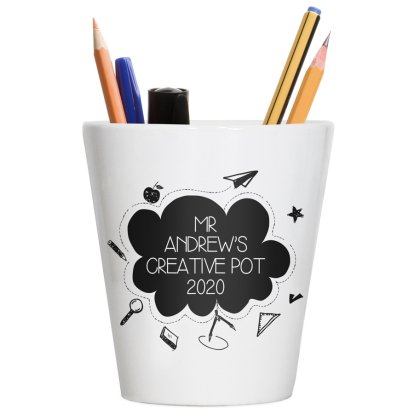 Personalised Pencil / Desk Tidy Cretive Pot