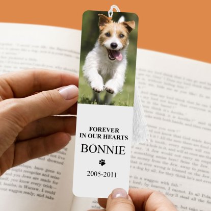 Personalised Pet Memorial Photo Keepsake Bookmark
