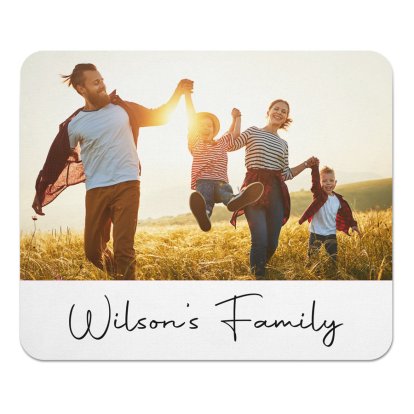 Personalised Photo & Any Text Mouse Pad