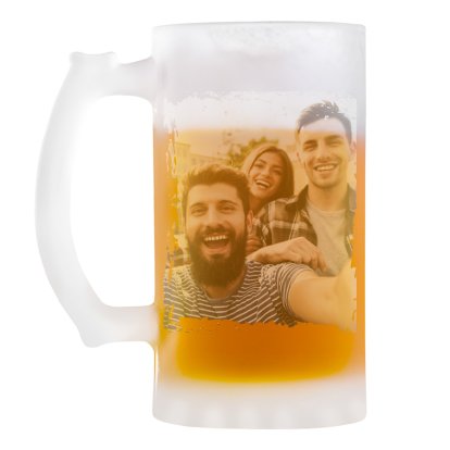 Personalised Photo Beer Mug