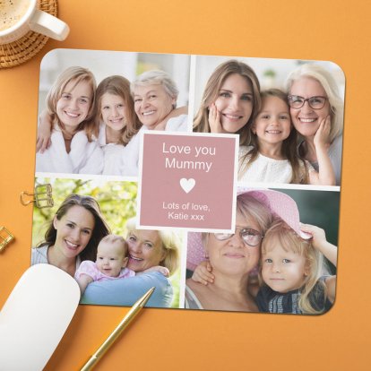 Personalised Photo Collage Mouse Pad 