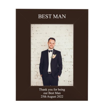 Personalised Photo Frame - Best Man or Usher