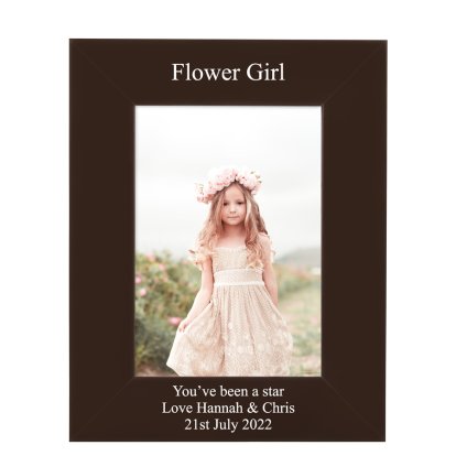 Personalised Photo Frame - Bridesmaid or Flower Girl