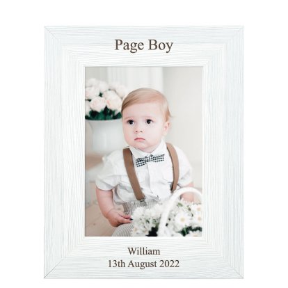 Personalised Photo Frame for Page Boys & Flower Girls 