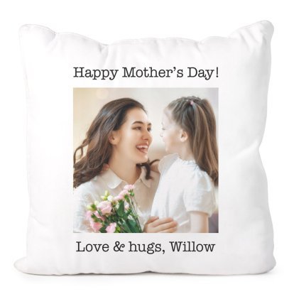 Personalised Photo & Message Mother's Day Cushion