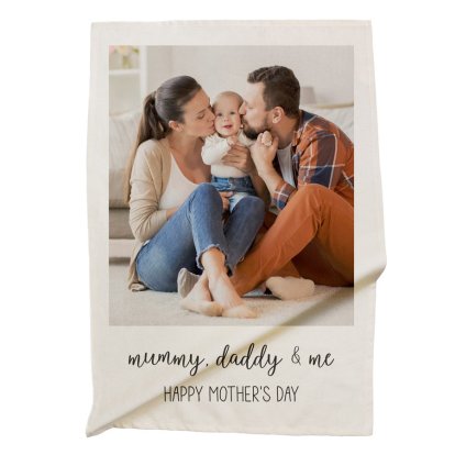 Personalised Photo Tea Towel for Mother's Day