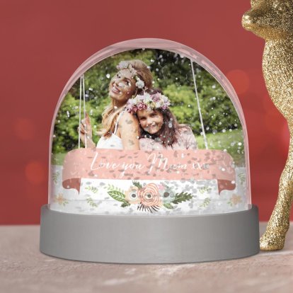 Personalised Photo & Text Mother's Day Globe