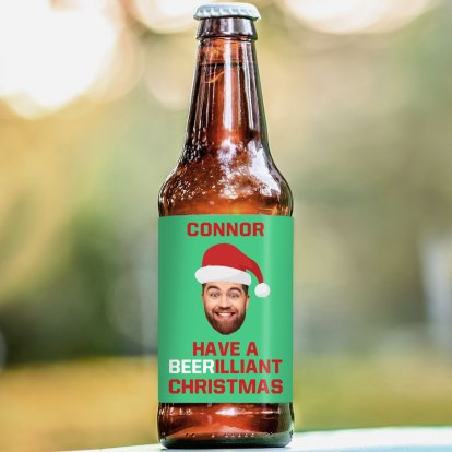Personalised Photo Upload Beer for Christmas 