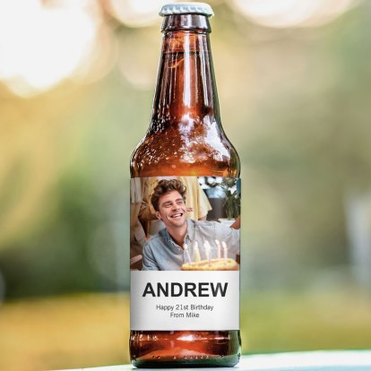 Personalised Photo Upload Beer 