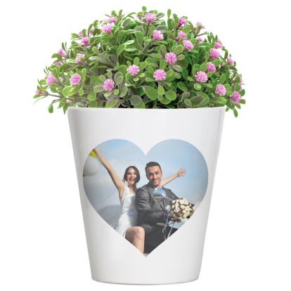 Personalised Photo Upload Plant Pot