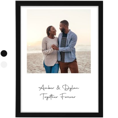 Personalised Photo Upload & Text Framed Print