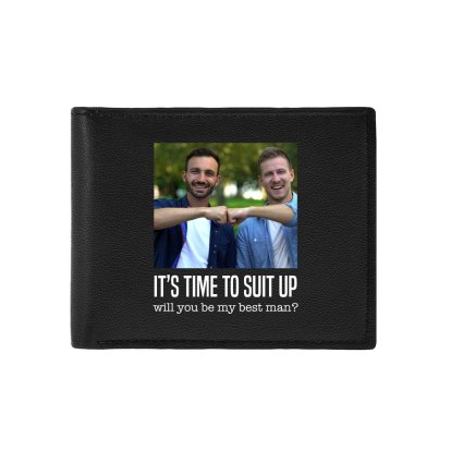 Personalised Photo Upload Wallet for Best Man