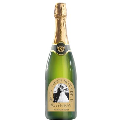 Personalised Photo Upload Wedding Champagne