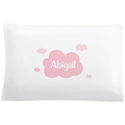 Personalised Pillowcase - Pink Cloud