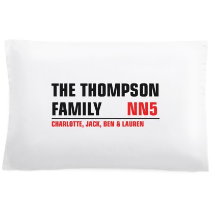 Personalised Pillowcase - Street Sign
