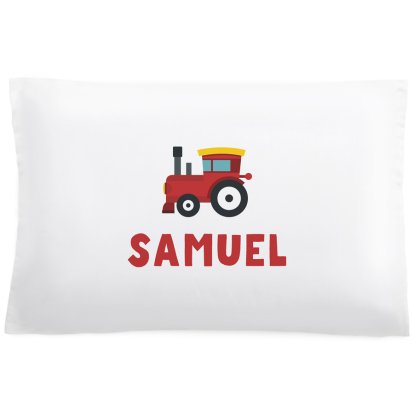 Personalised Pillowcase - Tractor
