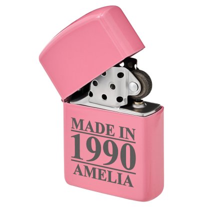 Personalised Pink Lighter - Made In