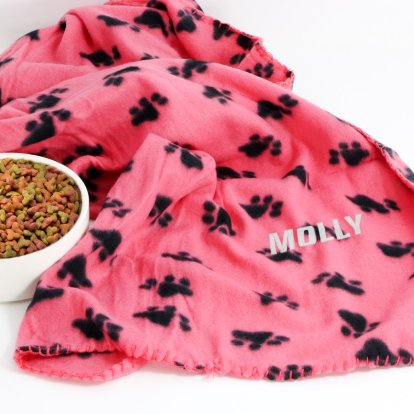 Personalised Pink Pet Blanket