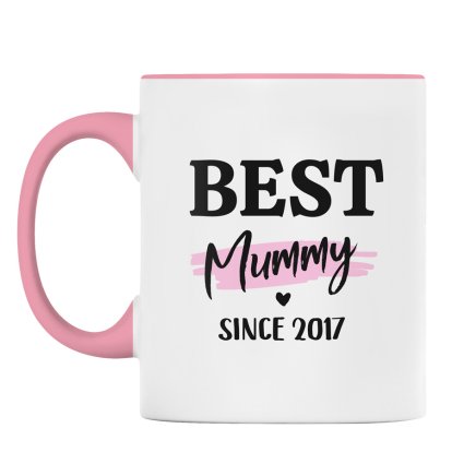 Personalised Pink Rimmed Mug - Best