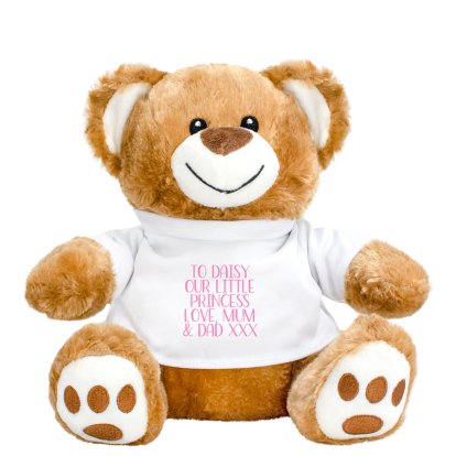 Girl's  Teddy Message Bear