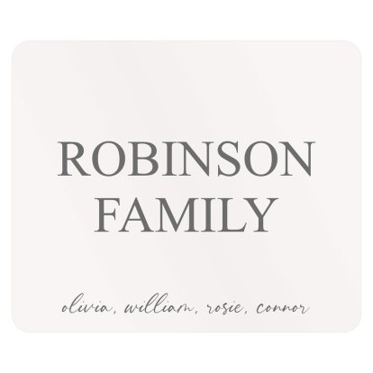 Personalised Placemat - Family