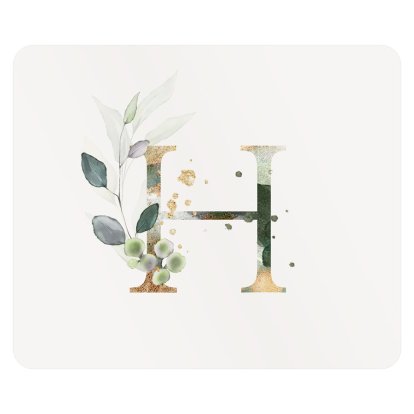 Personalised Placemat - Floral Initial