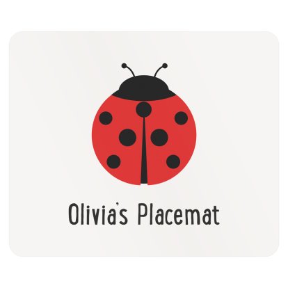 Personalised Placemat - Ladybird
