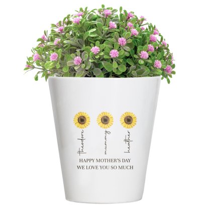 Personalised Plant Pot for Mother's Day