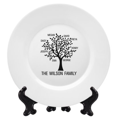 Personalised Plate - Family Tree