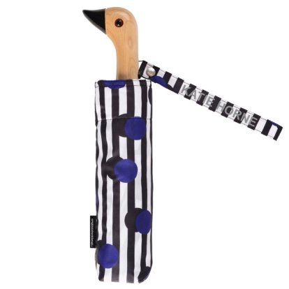 Personalised Polka Stripe Eco-Friendly Duck Umbrella