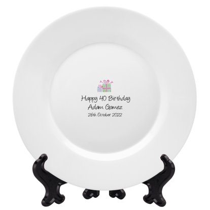Personalised Presents Message Plate