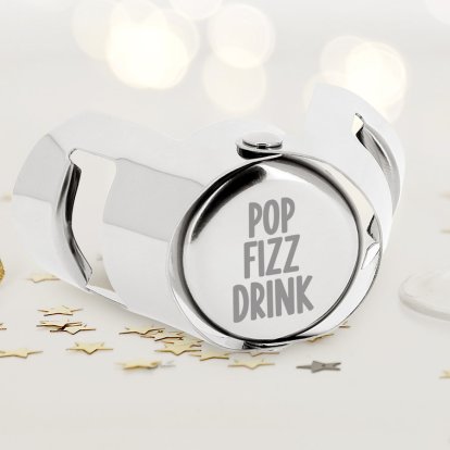 Personalised Prosecco Stopper - Pop, Fizz, Drink! Photo 3