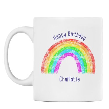 Personalised Rainbow Mug 