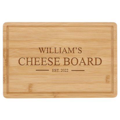 Personalised Rectangle Bamboo Cheese Board 