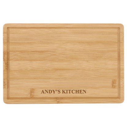 Personalised Rectangle Bamboo Chopping Board - Name