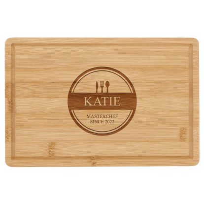 Personalised Rectangle Bamboo Kitchen Chopping Board 