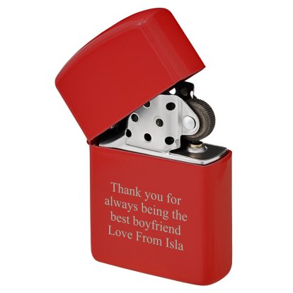 Personalised Red Lighter - Any Message